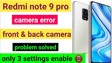 📸redmi note 9 pro camera not working || redmi note 9 pro camera black screen || redmi note 9 pro