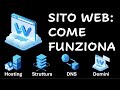 Sito web: come funziona. Visione di insieme da zero su nomi di domino, web hosting, DNS etc...