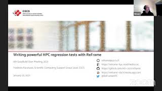 Writing powerful HPC regression tests with ReFrame (EUM'21)