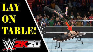 WWE 2K20 - HOW TO PUT YOUR OPPONENT THROUGH TABLE | PC GAMEPLAY