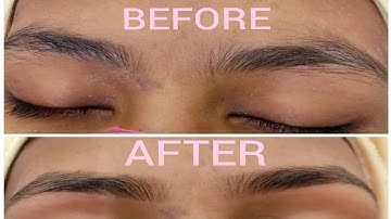Thick To Thin Eyebrow Threading/Eyebrow Threading step by step...
