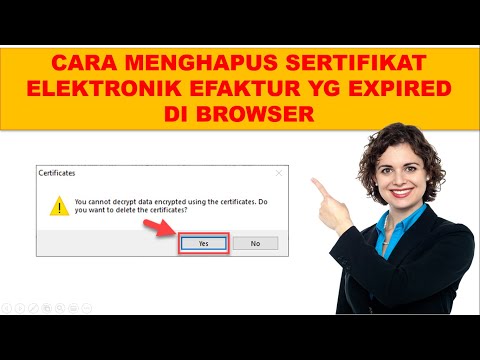 Video: Bagaimana cara menghapus sertifikat di Jawa?