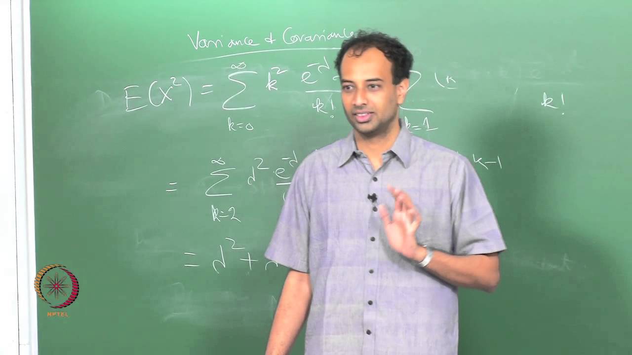 ⁣Mod-01 Lec-35 VARIANCE AND COVARIANCE