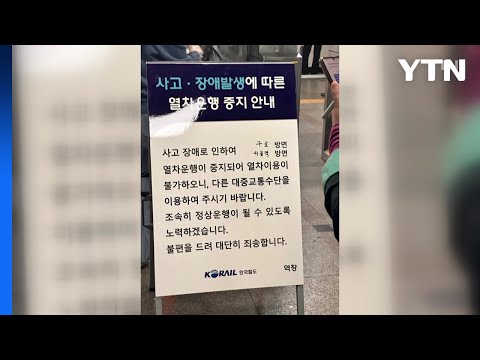 수도권 1호선 의왕역∼당정역 사망 사고...운행 차질 / YTN