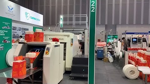 Vietnam Print pack Exhibition 2023/A330 Demo Twisted Handle Paper Bag Machine/More Intelligent