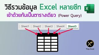 วิธีรวมข้อมูล Excel หลายชีทเข้าด้วยกันเป็นตารางเดียวด้วย Power Query