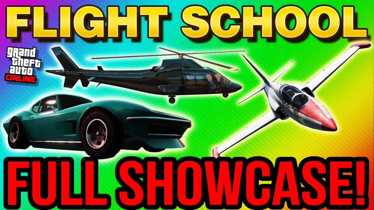 GTA 5 Flight School DLC FULL DLC SHOWCASE ALL ITEMS GTA V UPDATE 