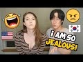 MAKING MY KOREAN BOYFRIEND JEALOUS 😂 국제 커플 AMWF International Couple l 케일리와 우디 l Kali and Woody