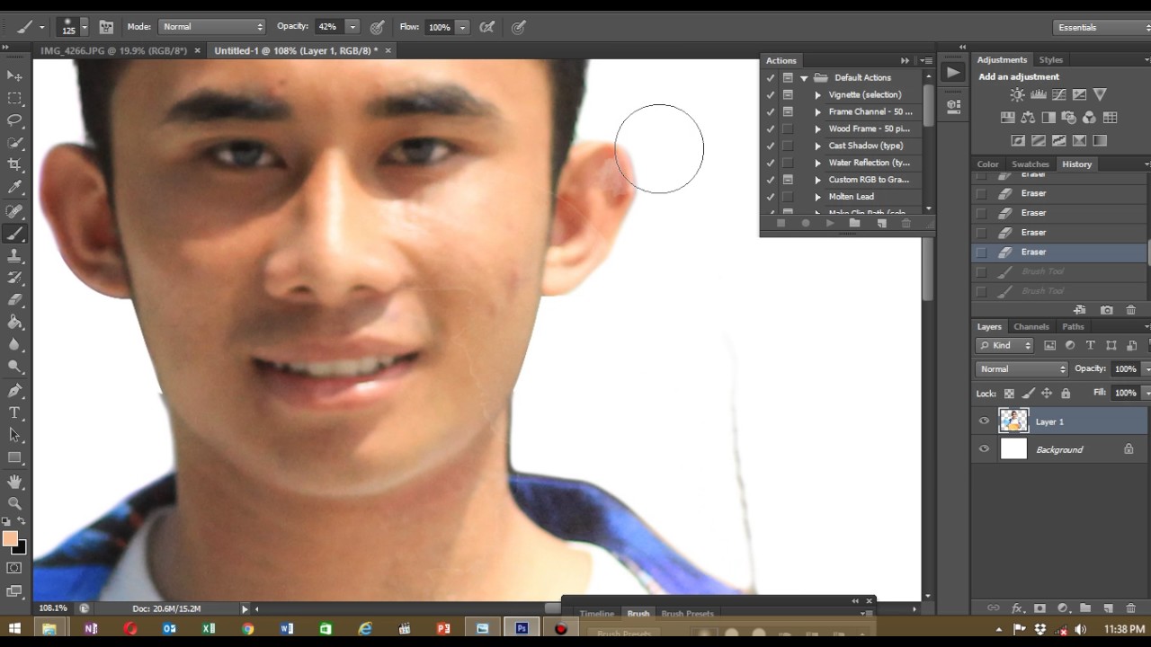 cara menggunakan brush di photoshop YouTube