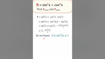 Finding Max and Min I Trigonometry I #shorts #youtubeshorts