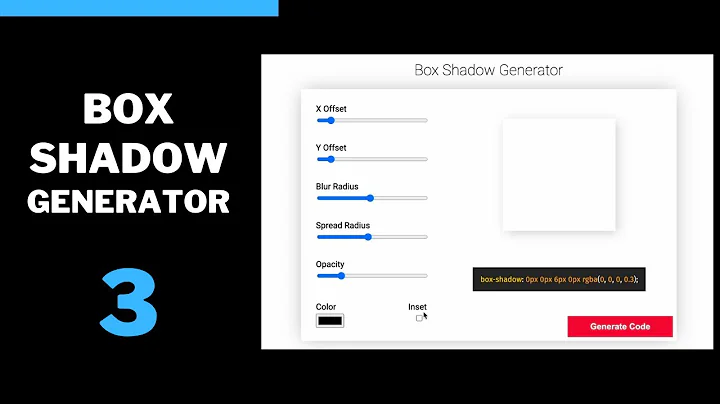 Create Stunning CSS Box Shadows with HTML, CSS & JS
