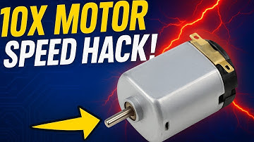 How to Increase DC Motor Speed 10X! | Simple DIY Motor Upgrade Trick ⚡