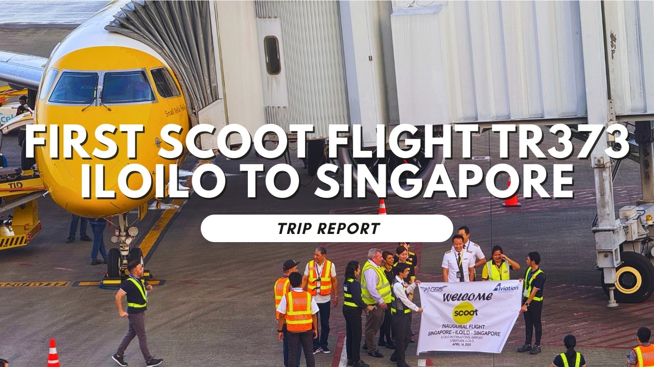 Scoot Inaugural Flight TR373 | Iloilo to Singapore on Embraer E190-E2 | Trip Report