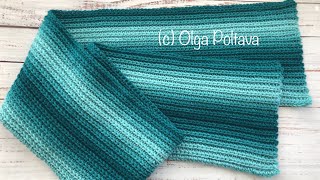 Budget Friendly Crochet, Knit Like Crochet Scarf, Video Tutorial by Olga Poltava 1,924 views 2 months ago 9 minutes, 34 seconds