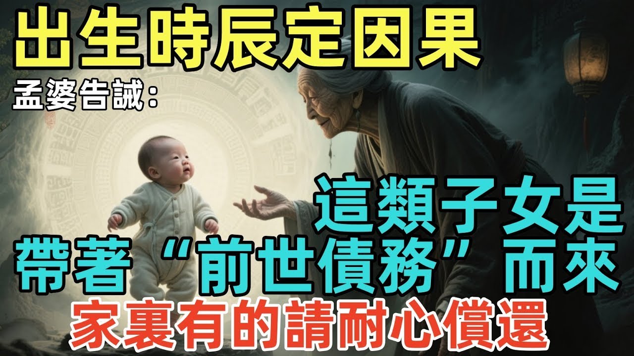 孟婆告誡：出生時辰定因果？這類子女是帶著“前世債務”而來，家裏有的請耐心償還！