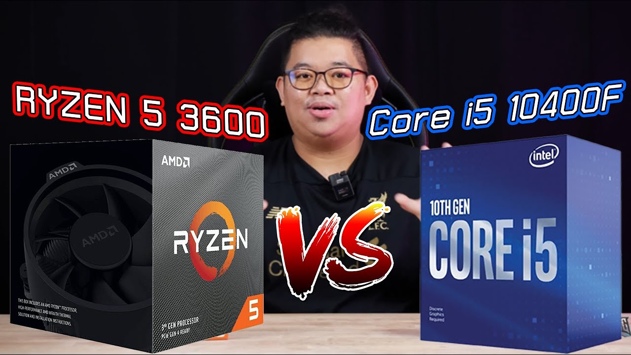 เทียบสเปค cpu  Update New  กูไม่รู้ ! AMD Ryzen 5 3600 vs Intel Core i5 10400F ใครแรง ร้อน เล่นเกมดีกว่ากัน!? l ADBIG