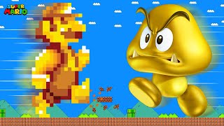 Giant Super Mario Golds vs Mega Goomba Gold Calamity | Game Animation