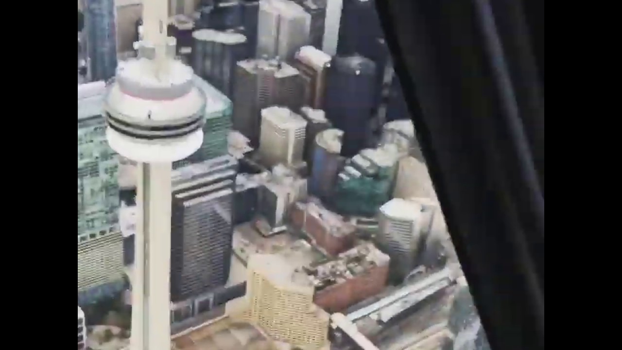 CN Tower heli view