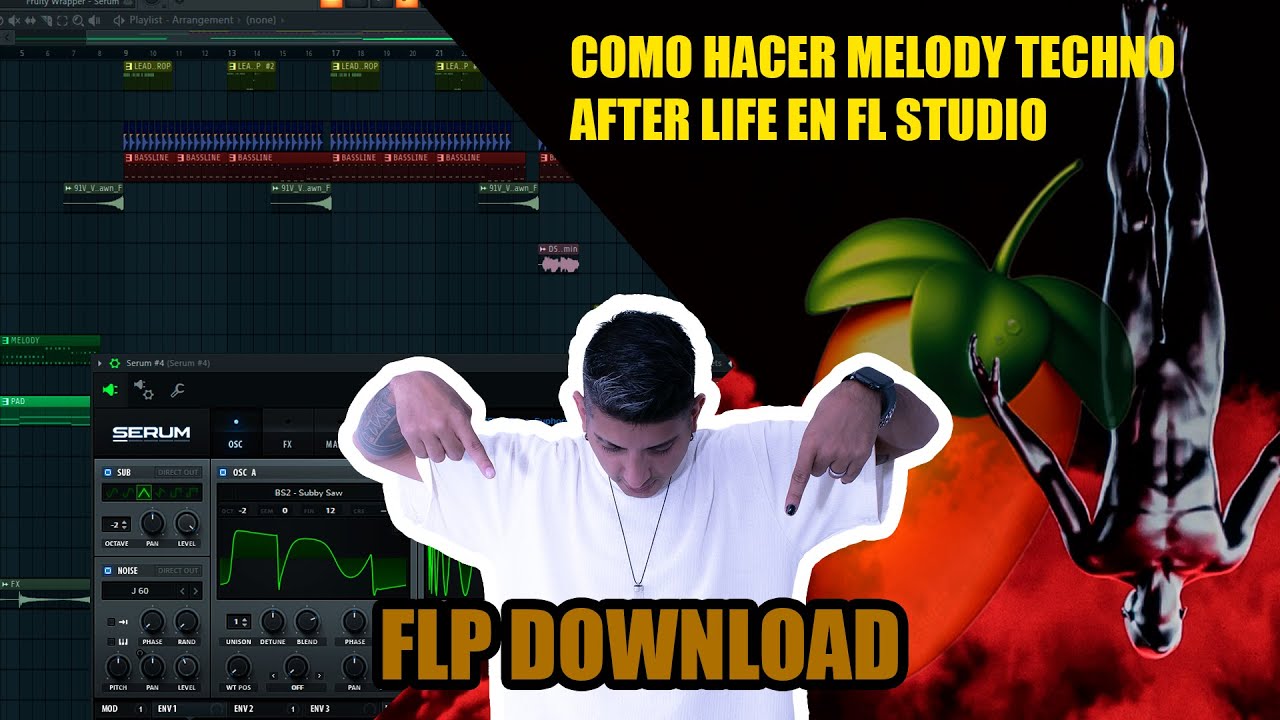 Como hacer Melody Techno en FL Studio (AFTERLIFE) - YouTube