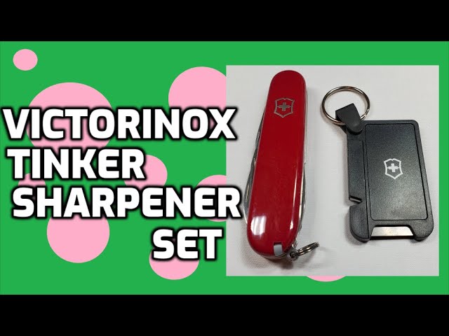 Victorinox Tinker Swiss Army Knife and Keychain Knife Sharpener Set  Unboxing and Review 