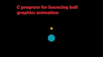 C program for bouncing ball graphics animation