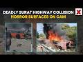 Surat Highway Accident | 8 Killed, 15 Injured As Bus Overturns And Catches Fire | NewsX