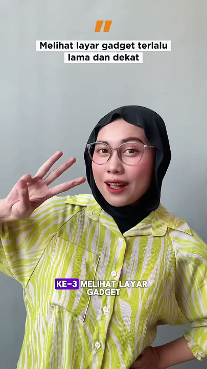 Siapa sangka udah berkacamata kok malah makin mambah minusnya?🤔