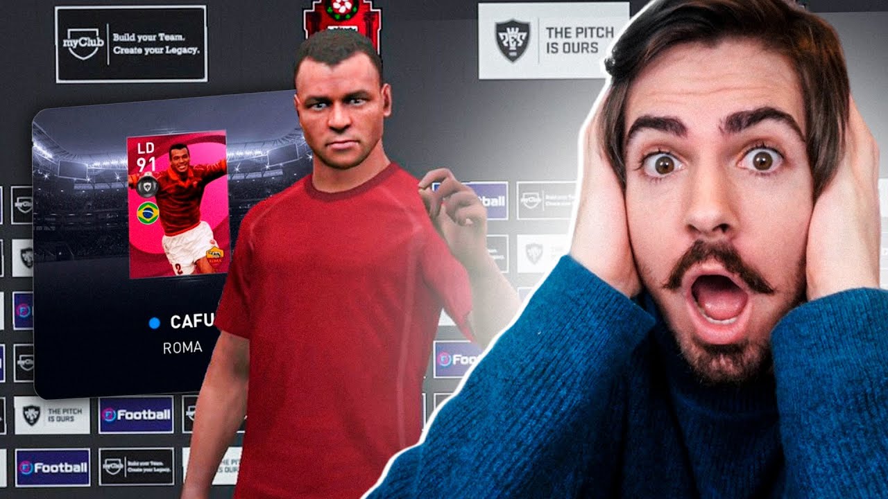 TIREI O CAFU PENTA CAMPEÃO!!! PES 21 PACK OPENING