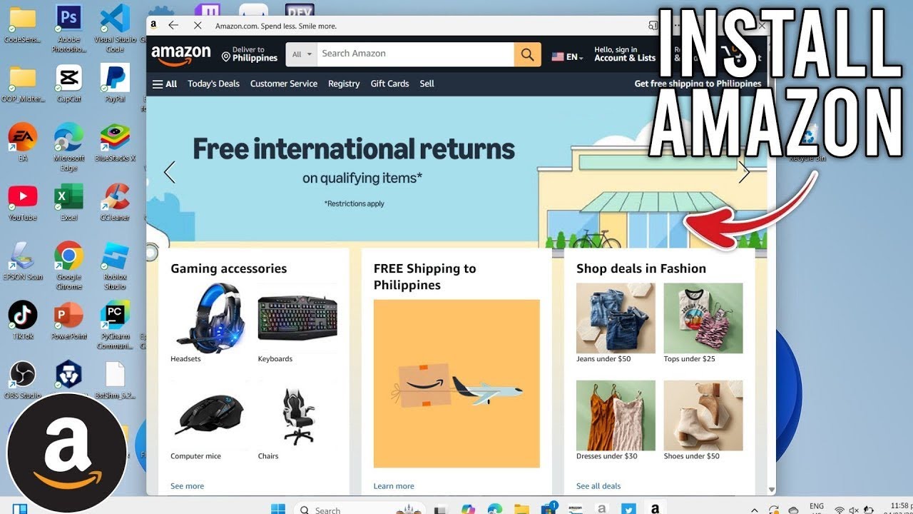 How to Install Amazon on PC or Laptop - Easy Step-by-step Guide - YouTube