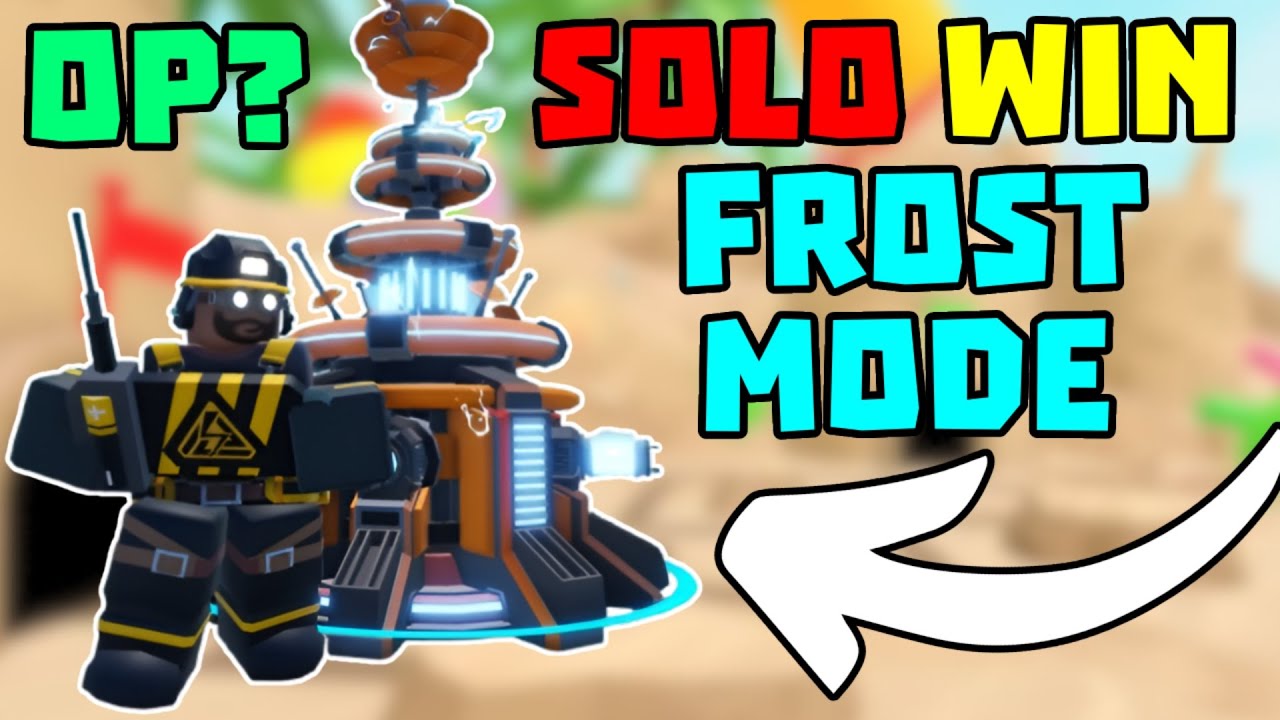 SOLO Frost Mode победа с Tesla + полный гайд | TDS Tower Defense Simulator