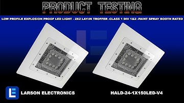 Low Profile Explosion Proof LED Light - 2x2 Lay-In Troffer -Class 1 Div 1&2 -Paint Spray Booth Rated