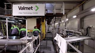 Pulp drying pilot plant at the Valmet Fiber Technology Center