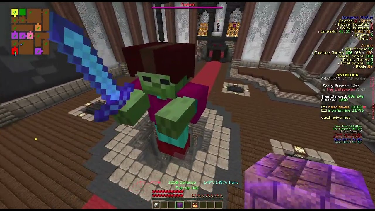 Minecraft Hypixel Skyblock Dungeons - We do some trolling