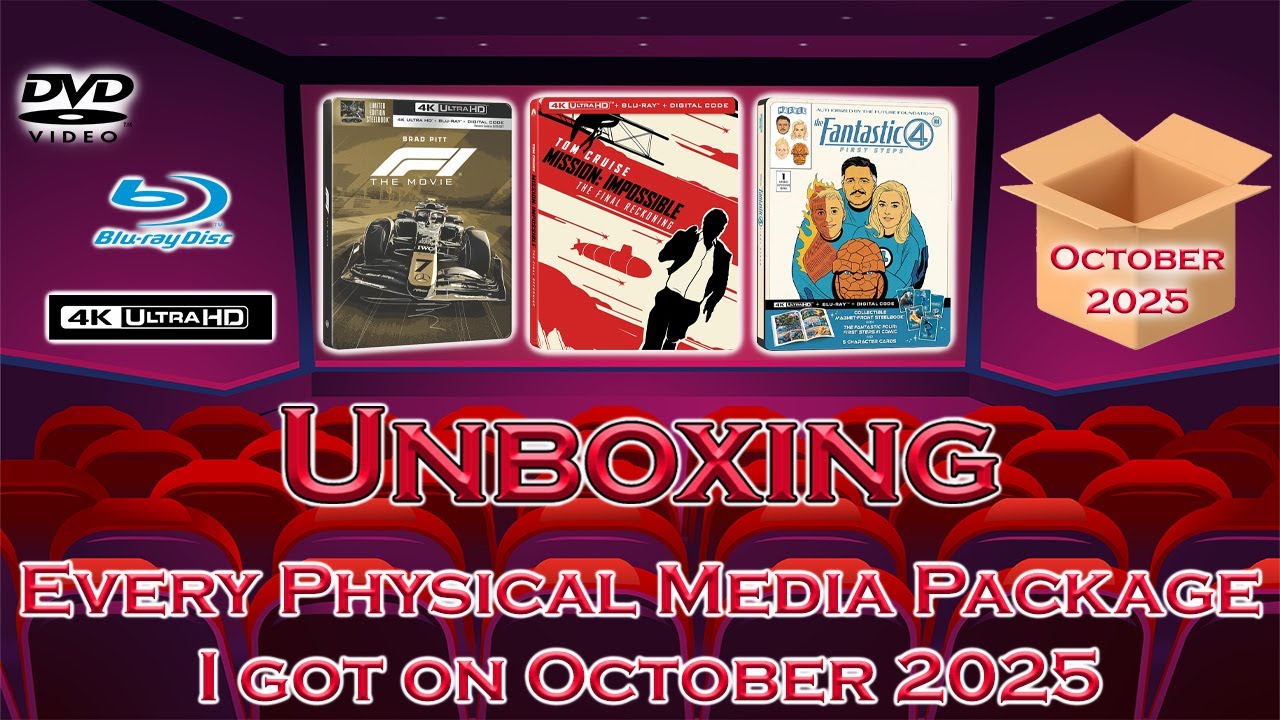 РАСПАКОВКА ВСЕХ ФИЗИЧЕСКИХ НОМЕРОВ, КОТОРЫЕ Я ПОЛУЧИЛ В ОКЯБРЕ 2025 ГОДА (DVD, Blu-ray и 4K)