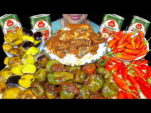 ASMR MUKBANG || SARDEN MERCON || CABE GENDOT || CABE SETAN || JENGKOL