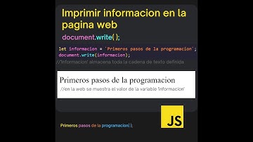 Como funciona el famoso document.write en JavaScript💛