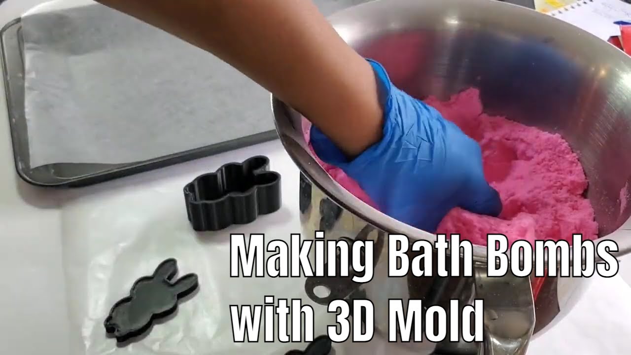 3D Printed 3 Piece Bath Bomb Mold Press 