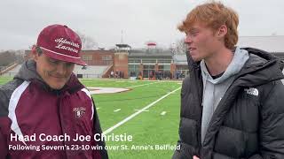 POSTGAME INTERVIEW: Varsity Boys Lacrosse vs. St. Anne’s-Belfield (3/9/24)