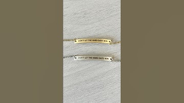 How to get a dark engraving on Stainless Steel Jewlery with the XTool F1. Settings in video