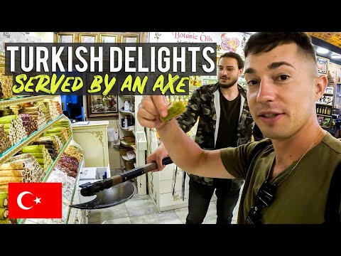 EXOTIC TURKISH DELIGHTS served by man with axe 🇹🇷