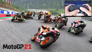 MotoGP™21 | Repsol Honda Team at Red Bull Ring race | Controller Cam gameplay