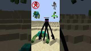 Czy MUTANT ENDERMAN jest NIEZNISZCZALNY? 🔥 #minecraft #mutant #mc #mutant #survival #minecraftshorts