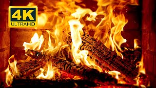 🔥 Cozy Fireplace 4K (12 HOURS). Fireplace with Crackling Fire Sounds. Crackling Fireplace 4K