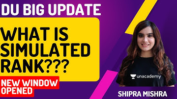 BIG UPDATE 🔥🔥| DU Simulated Rank | Phase 3 Admissions