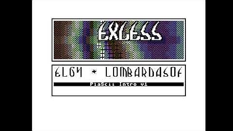 C64 Crack Intro: Plascii Intro by Excess ! 8 August 2021!