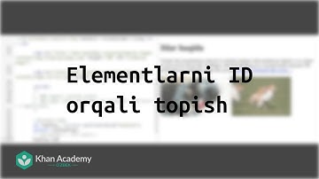Elementlarni ID orqali topish | HTML/JS: veb sahifalarni interaktiv qilish | Dasturlash