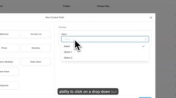 Settings - Custom Fields