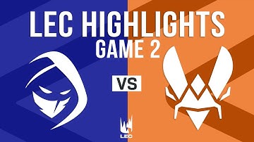 RGE vs VIT Game 2 Highlights | LEC 2025 Spring Week 2 Day 1 | Rogue vs Team Vitality G2