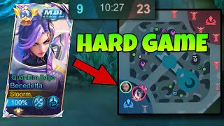 DON'T CELEBRATE TOO EARLY!! 1V5 IMPOSSIBLE EPIC COMEBACK BENEDETTA!! | BENEDETTA GAMEPLAY | MLBB |