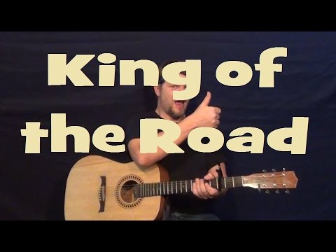 King of the Road (Roger Miller) Easy Strum Guitar Lesson Chord How to Play Tutorial King of the Road